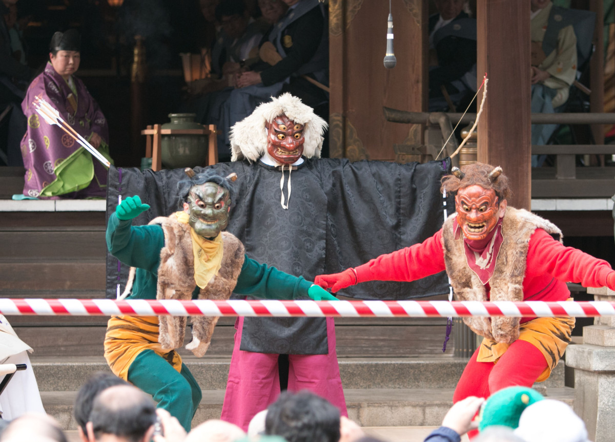 五條天神社の節分（うけらの神事）の画像